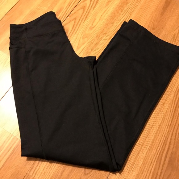 LULULEMON Black Straight Wide Leg Yoga Pants - Picture 5 of 7